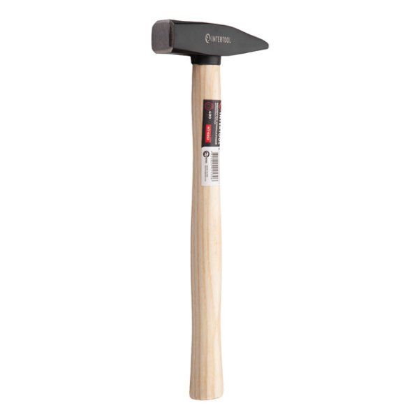Молоток слюсарний 400г,ручка ясен INTERTOOL HT-0253