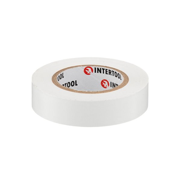 Стрічка ізоляційна 0.15мм*17мм*15м біла INTERTOOL IT-0043