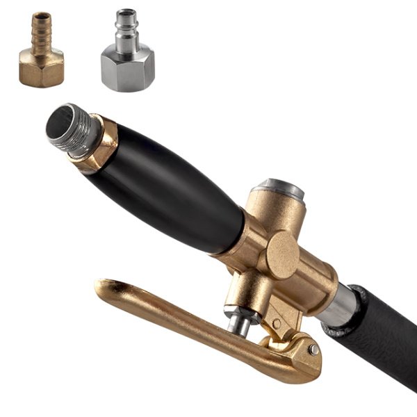 Ківш-хопер штукатурний пневматичний для стелі, 3 л, 5-6 атм, 400 л/хв INTERTOOL PT-0405