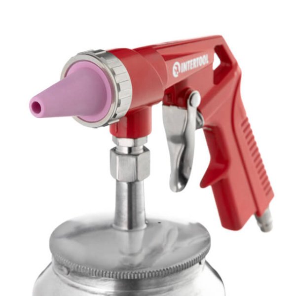 Пістолет піскоструминний пневматичний з металевим бачком INTERTOOL PT-0707