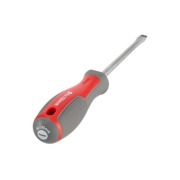 Викрутка шлицьова, SL8,0×150 мм, Cr-V INTERTOOL VT-3312