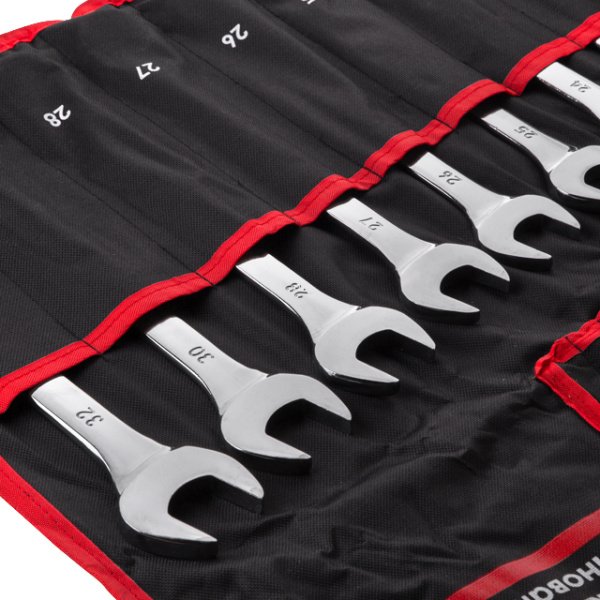 Набір ключів комбінованих, 25 шт., 6-32 мм, професійні, DIN3113, чохол INTERTOOL XT-1526