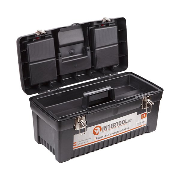 Ящик для інструментів з металевими замками, 19": 483*242*240 мм INTERTOOL BX-1019