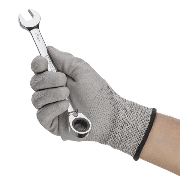 Ключ комбінований із тріскачкою 15 мм, CrV, PROF DIN3113 INTERTOOL XT-1315