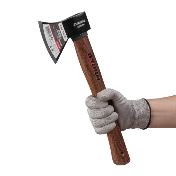 Сокира 600 г, карбонізована ручка, 48-57 HRC STORM INTERTOOL HT-0266