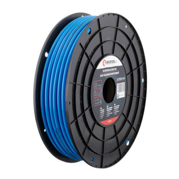 Шланг повітряний поліуретановий, 5×8 мм, 50 м, пластикова бобіна, STORM INTERTOOL PT-1754