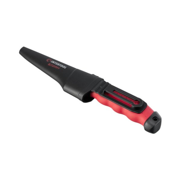 Ніж, 100 мм, з чохлом, STORM INTERTOOL HT-0536