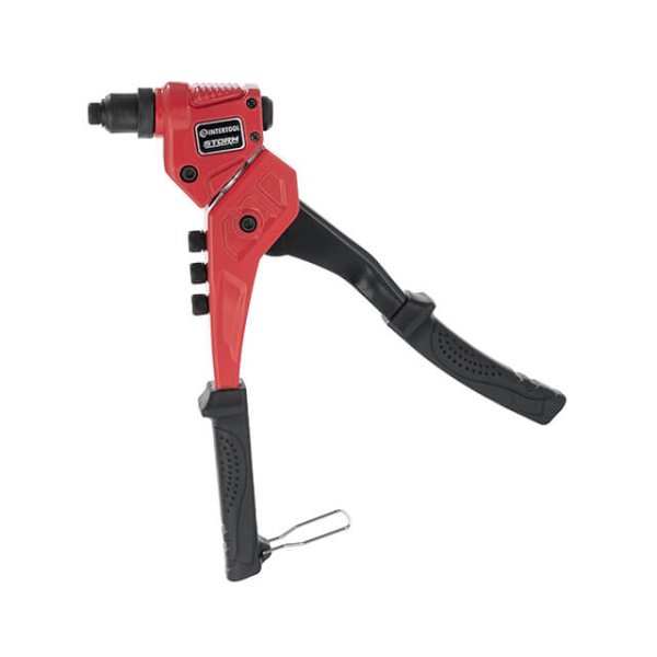 Пістолет заклепувальний, 300 мм, діаметр застосовуваної заклепки: 2,4, 3,2, 4,0, 4,8 мм, з поворотом на 360°, STORM INTERTOOL RT-0016