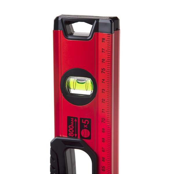 Рівень будівельний, 800 мм, 5 капсул INTERTOOL MT-1008