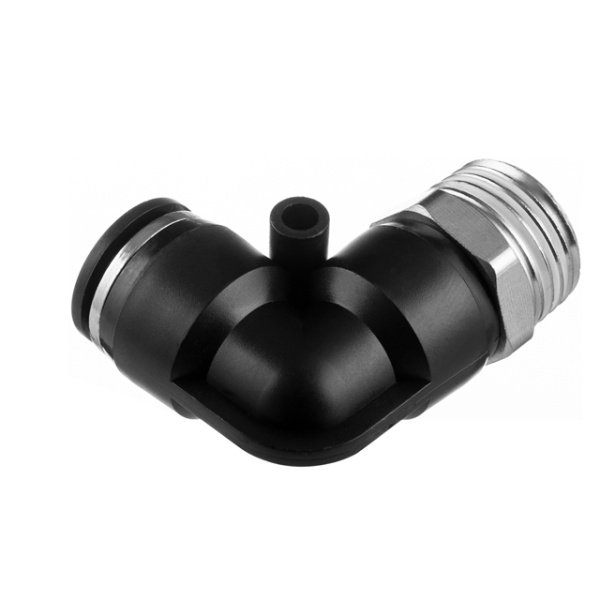 З'єднання цангове L-образне для поліуретанових та ін. шлангів 12 мм, 1/2" зовнішня різьба INTERTOOL PT-2344