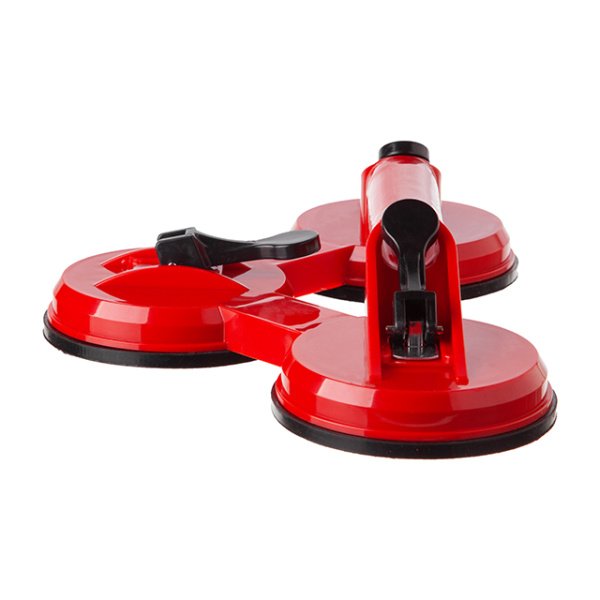 Тримач-присоска для скла, потрійна: 3×120 мм, максимальне навантаження: 120 кг INTERTOOL HT-7103