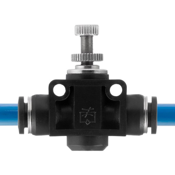 З'єднання цангове пряме з регулятором для поліуретанових та ін. шлангів 8×8 мм INTERTOOL PT-2397