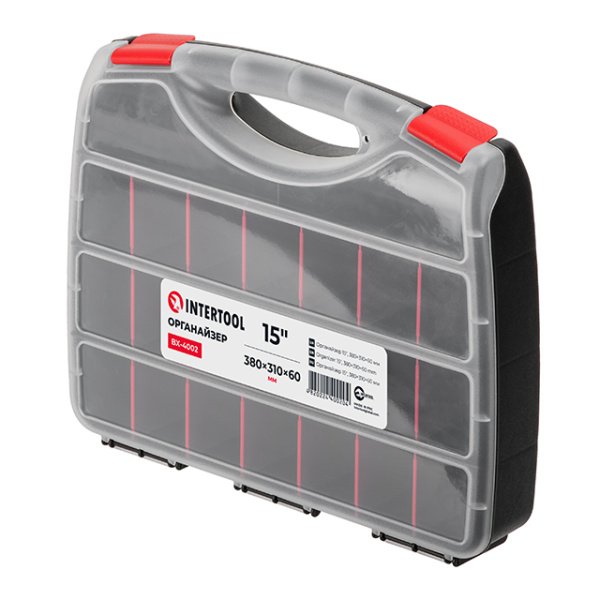 Органайзер 15" 380x310x60 мм INTERTOOL BX-4002