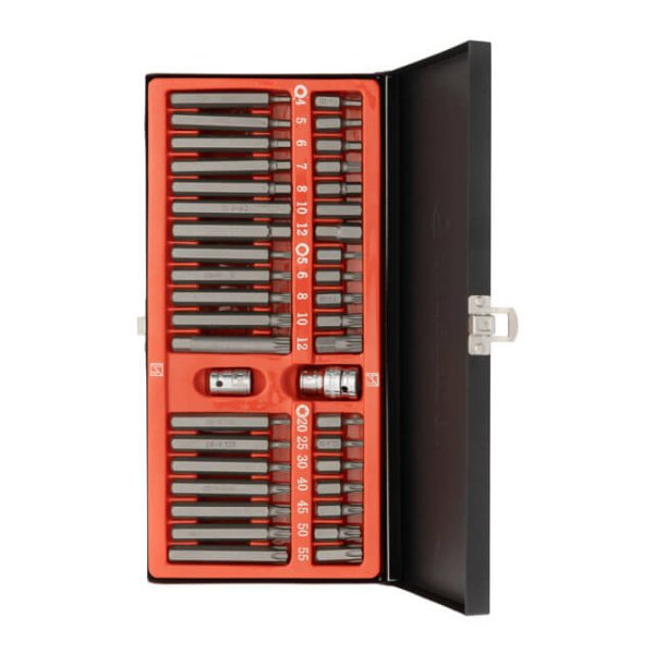 Набір зірок і шестигранників STORM, Cr-V, 40 од. (TORX, HEX, SPLINE) INTERTOOL ET-8040