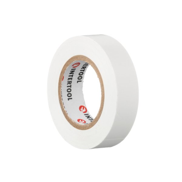 Стрічка ізоляційна 0.15мм*17мм*15м біла INTERTOOL IT-0043