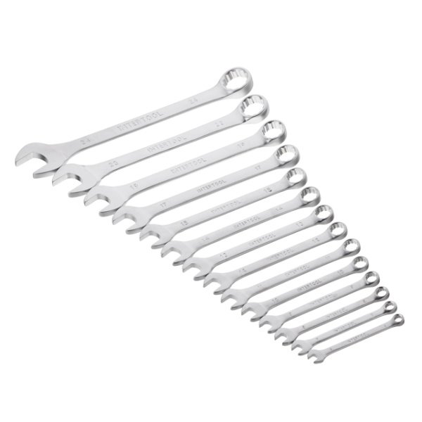 Набір ключів комбінованих, 14 шт., 6-24 мм, Cr-V INTERTOOL HT-1252