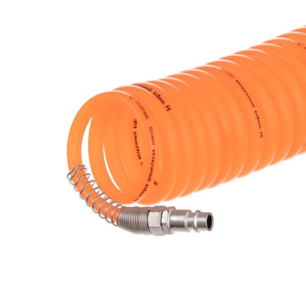 Шланг спіральний, 6×8 мм, 15 м, зі швидкороз'ємними з'єднаннями INTERTOOL PT-1702
