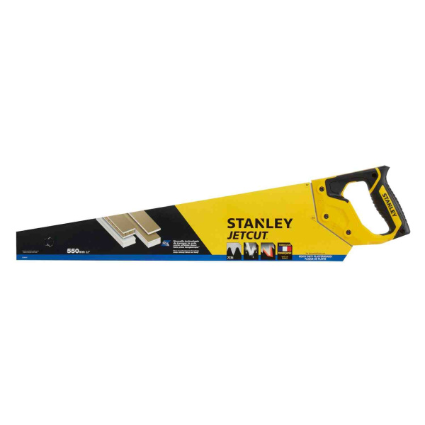 Ножівка Jet-Cut довжиною 550 мм для роботи по гіпсокартону STANLEY 2-20-037