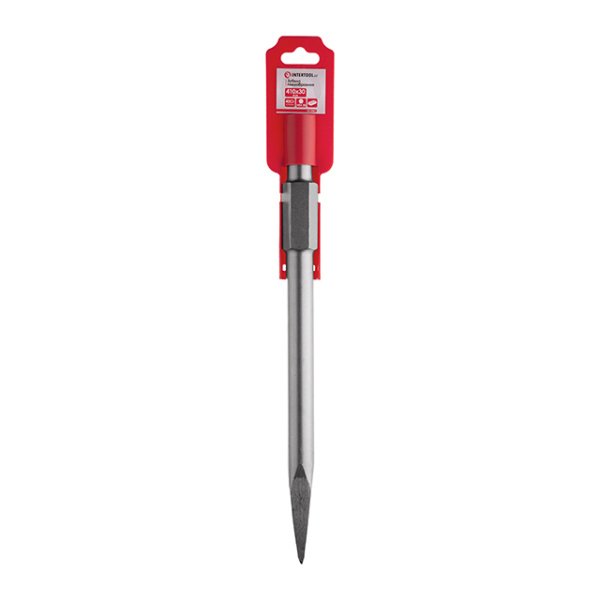 Зубило пікоподібне, HEX, 410×30 мм INTERTOOL SD-0461
