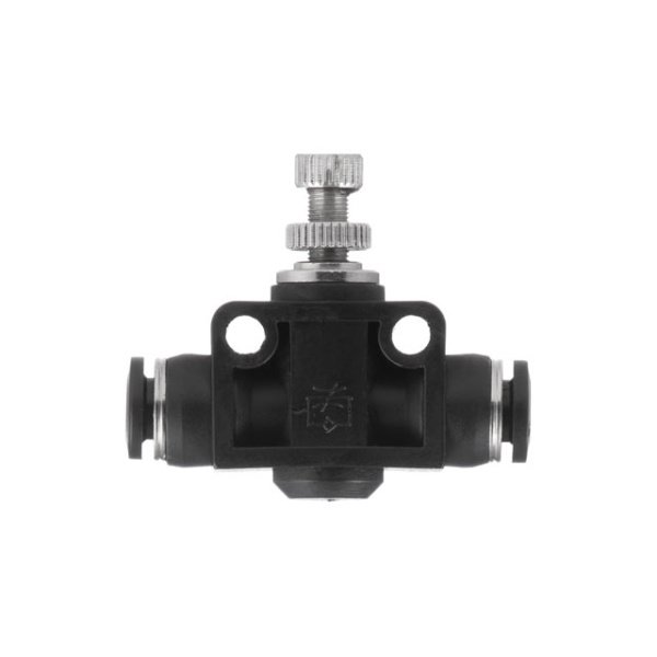 З'єднання цангове пряме з регулятором для поліуретанових та ін. шлангів 6×6 мм INTERTOOL PT-2396