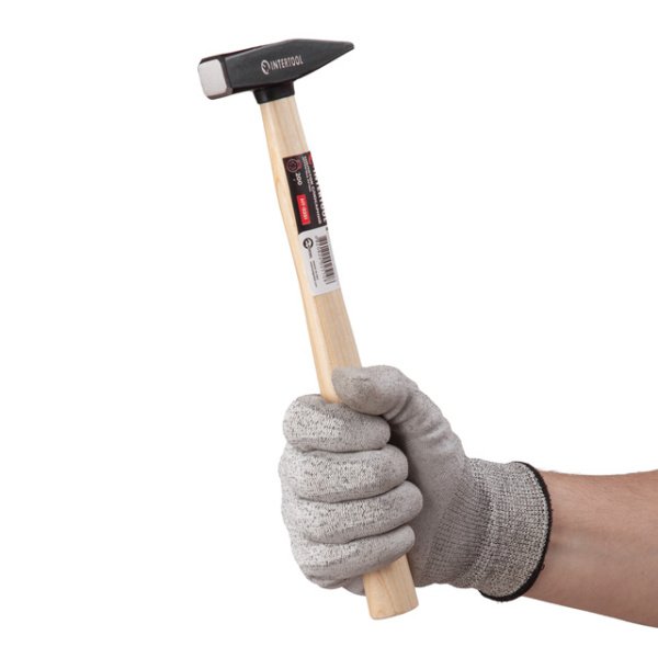Молоток слюсарний 200 г, ручка ясен INTERTOOL HT-0251