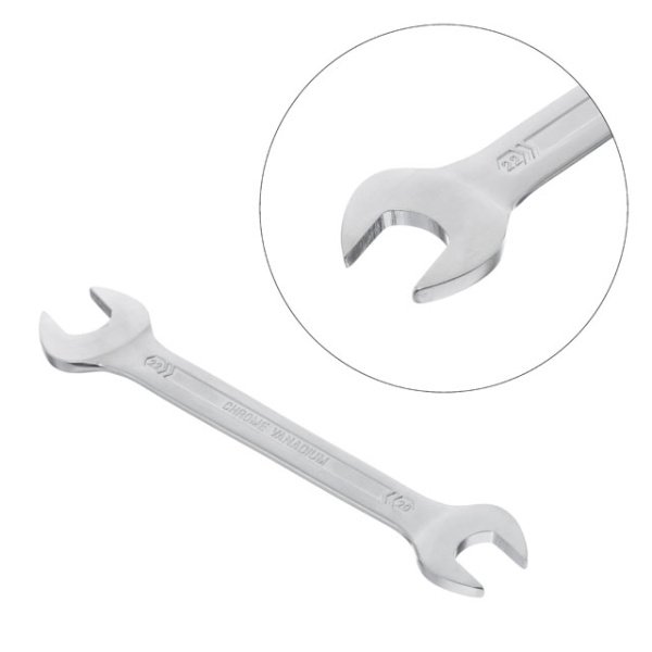 Ключ ріжковий, 20-22 мм, Cr-V, покриття: сатин-хром, DIN3110, STORM INTERTOOL XT-1120