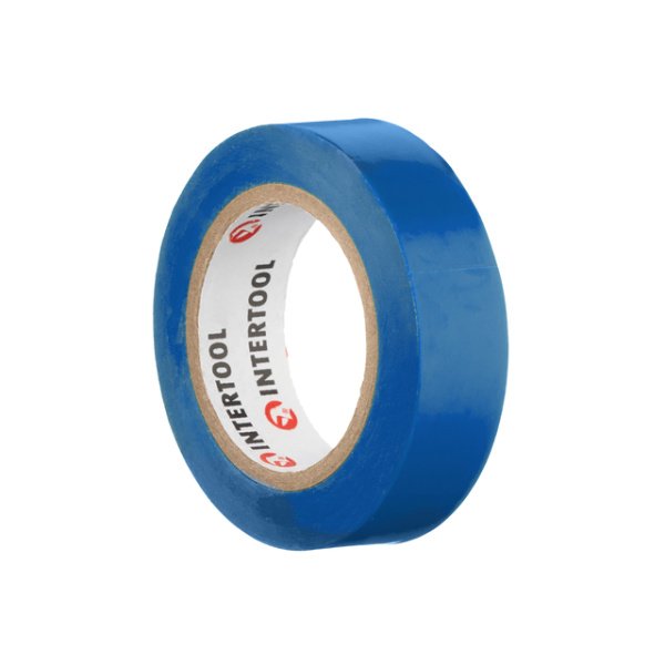 Стрічка ізоляційна, 17 мм * 10 м * 0.15 мм, синя INTERTOOL IT-0010