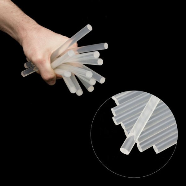 Комплект клейових стрижнів прозорих, 11,2×200 мм, 12 шт. INTERTOOL RT-1020