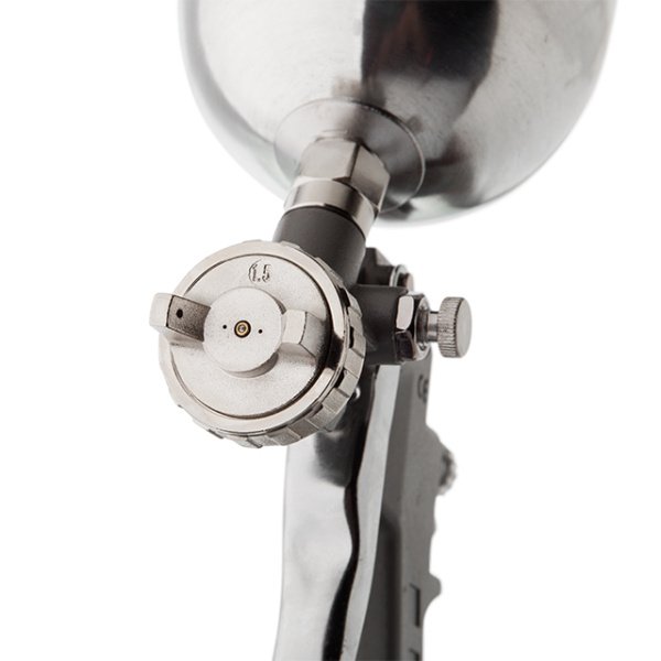 Фарбопульт пневматичний HP, форсунка: 1,5 мм, верхній металевий бачок: 600 мл, 5 бар INTERTOOL PT-0205