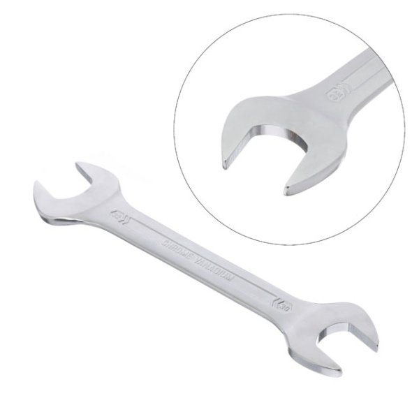 Ключ ріжковий, 30-32 мм, Cr-V, покриття: сатин-хром, DIN3110, STORM INTERTOOL XT-1130