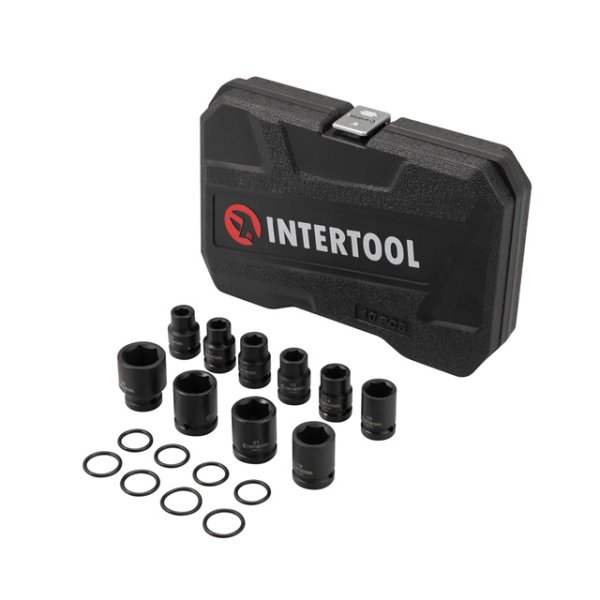 Набір головок ударних 1/2", 10 од., 10-24 мм, Cr-Mo, STORM INTERTOOL ET-8503