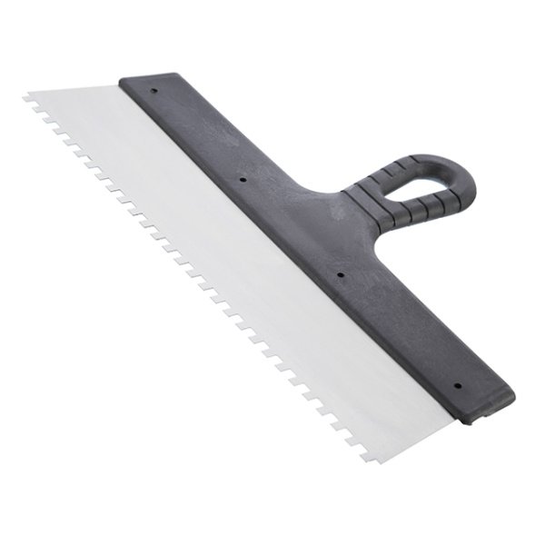 Шпатель із нержавіючої сталі, 350 мм, зуб: 6×6 мм INTERTOOL KT-2356