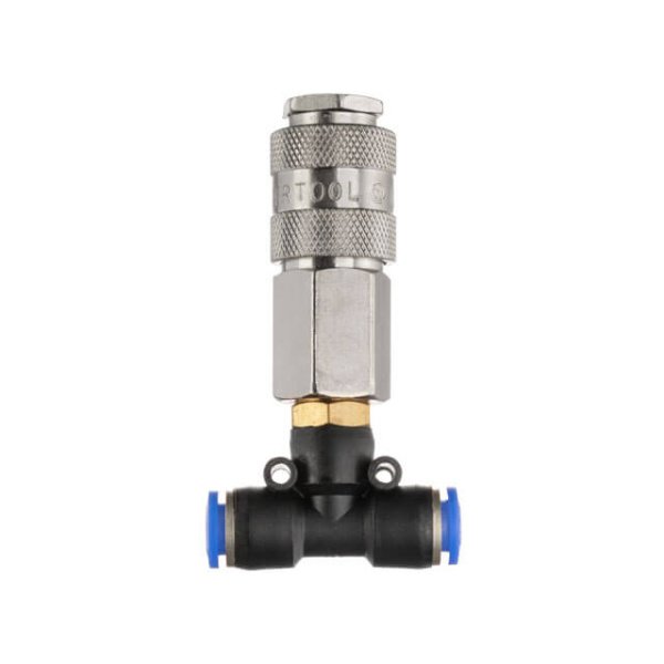 Трійник на шланг 8мм шланг та швидкороз'ємне з'єднання до набору для продувки кабіни вантажних авто INTERTOOL PT-1868