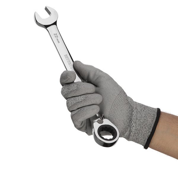 Ключ комбінований із тріскачкою 22 мм, CrV, PROF DIN3113 INTERTOOL XT-1322