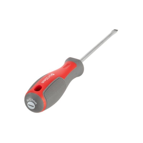 Викрутка шлицьова, SL5,0×125 мм, Cr-V INTERTOOL VT-3307