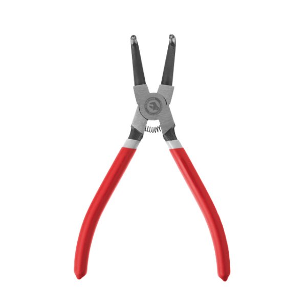 Щипці для зняття стопорных кілець вигнуті на стиск 180мм INTERTOOL HT-7012