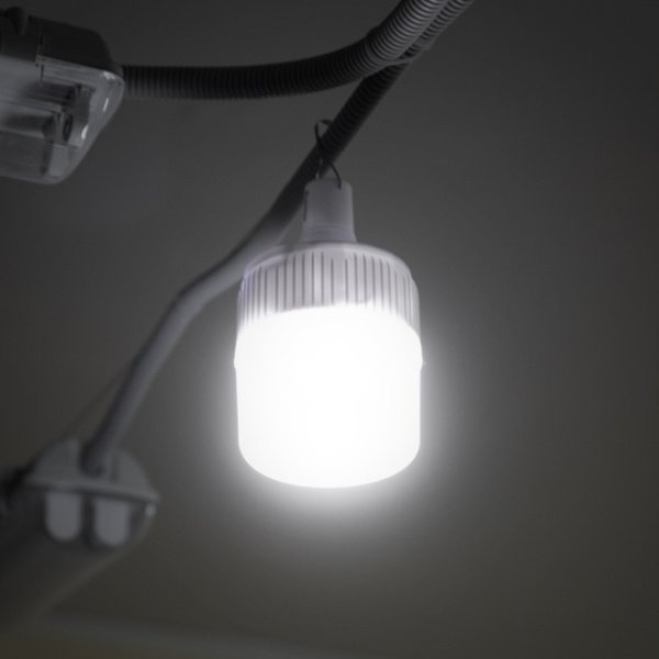 Світильник акумуляторний підвісний 24 SMD, сонячна панель, індикатор заряду INTERTOOL LB-0109