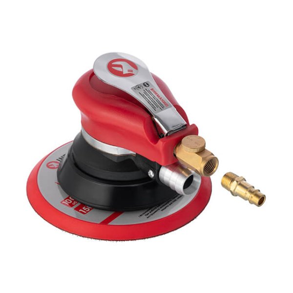 Шліфмашина пневматична ексцентрикова 150 мм, до 6,3 атм, 9000 об/хв, 340 л/хв INTERTOOL PT-1007