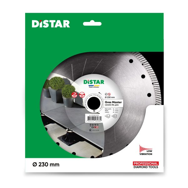 Круг алмазний вiдрiзний Distar 1A1R 230x1,6/1,2x10x22,23/H Gres Master