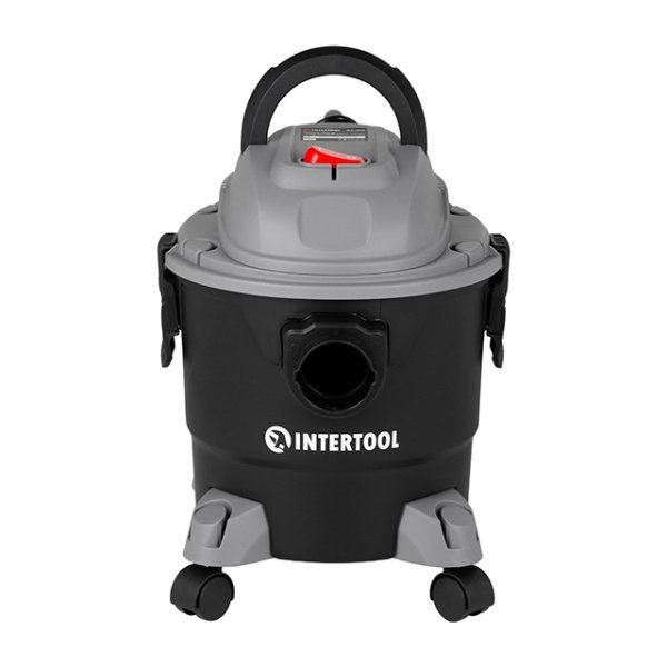 Пилосос будівельний, 1,0 кВт, >17 кПа, бак 15 л пластик, шланг 1,5 м INTERTOOL DT-1015