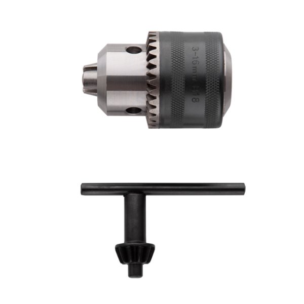 Патрон для дриля з ключем, B18, 3-16 мм INTERTOOL ST-1618