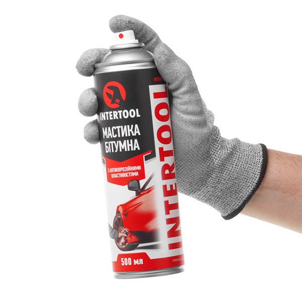 Мастика бітумна, аерозоль, 500 мл INTERTOOL FS-6850