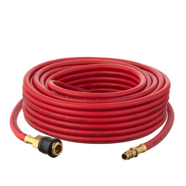 Шланг гібридний, професійний, 20 атм, 6 * 11мм, 20м з латунними швидкороз'ємними з'єднаннями, STORM INTERTOOL PT-1762