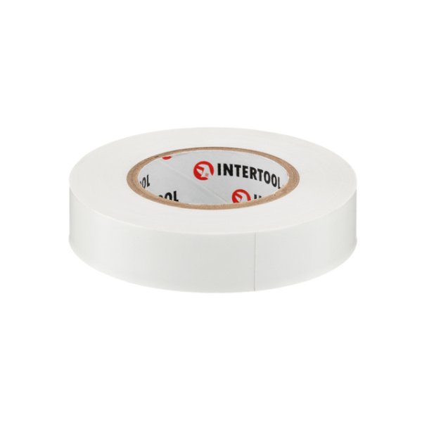 Стрічка ізоляційна, 17 мм * 20 м * 0.15 мм, біла INTERTOOL IT-0053