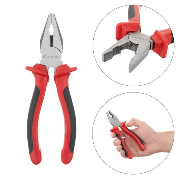 Набір інструментів STORM, 1/2" + 1/4", Cr-V, 100 од., головки: 4-32 мм, біти 13 од., подовж. головки: 9-13 мм, ключі: 8-22 мм, кейс INTERTOOL ET-8100