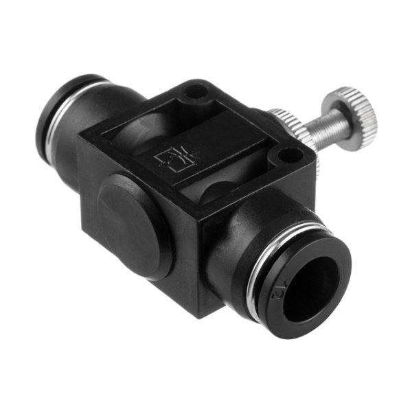 З'єднання цангове пряме з регулятором для поліуретанових та ін. шлангів 12×12 мм INTERTOOL PT-2399