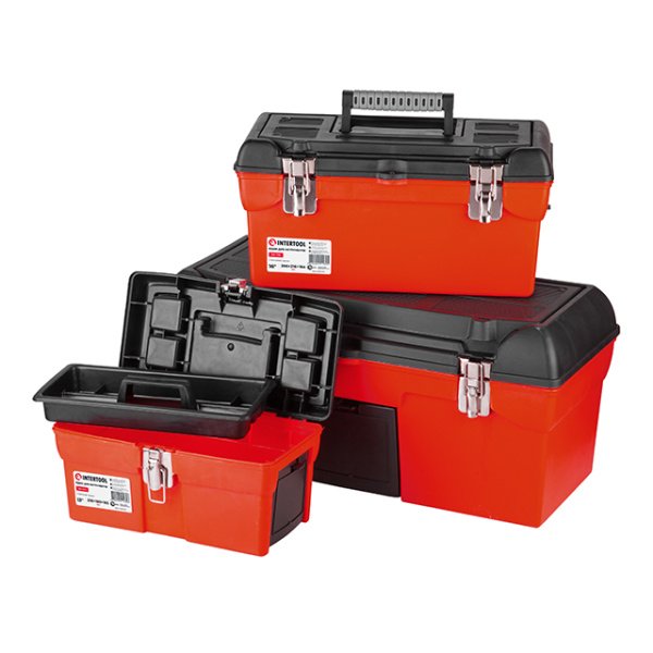 Комплект ящиків для інструментів з метал. замками, 3 од. (BX-1113 13", BX-1116 16,5", BX-1123 23,5") INTERTOOL BX-0007