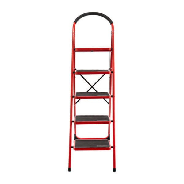 Драбина 5 сходинки 380*260мм висота 1617мм, до верхньої сходинки 1215мм INTERTOOL LT-0039