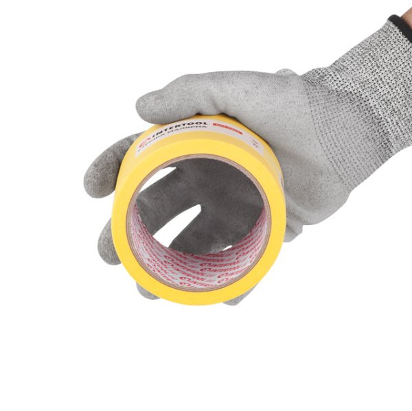 Стрічка малярська 72 мм, 20 м, жовта INTERTOOL DM-7220