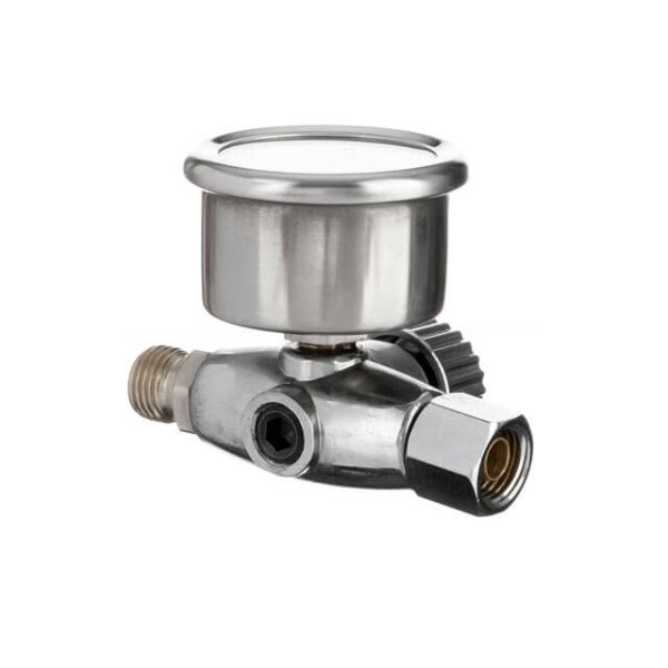 Регулятор тиску 1/4", професійний, до 10 бар, до 400 л/хв, для фарбувального пістолета INTERTOOL PT-1423